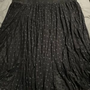 Torrid black polka dot tulle skirt